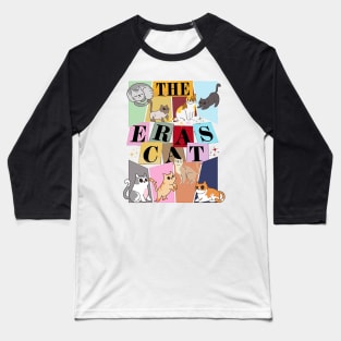 The Cat Eras In My Cat Mom Era Cat Lover Baseball T-Shirt